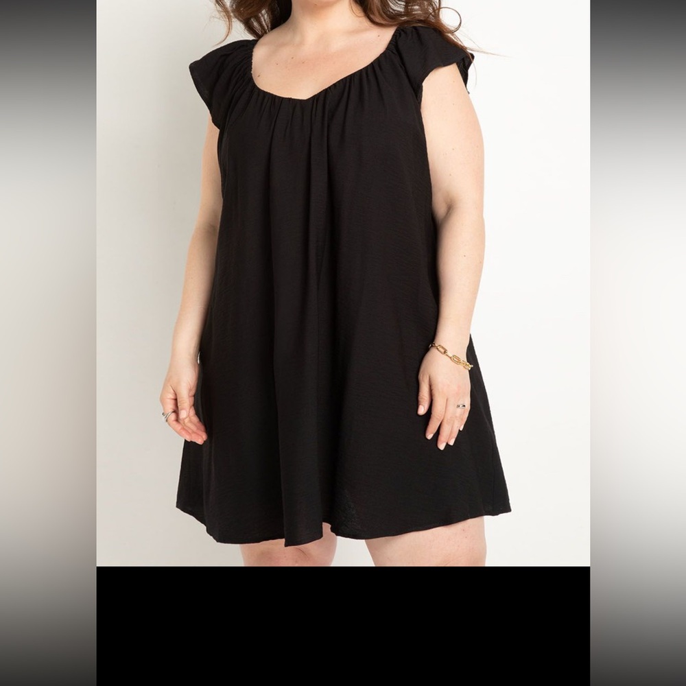 NTW Eloquii size 26 black dress Plus size